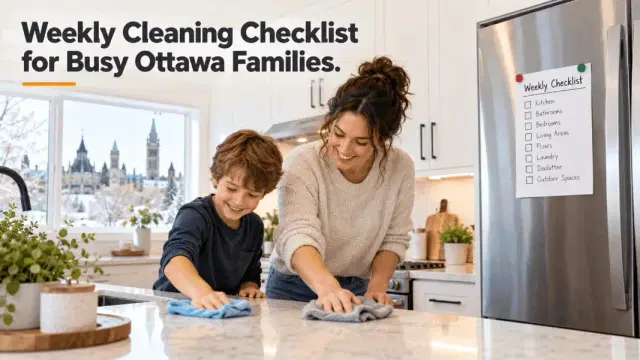Weekly Cleaning Checklist for Busy Families in Ottawa